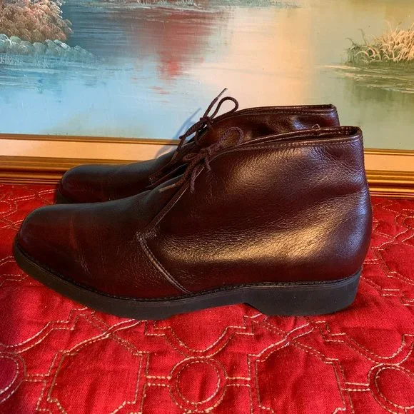 VTG Stuart McGuire Burgundy Leather Spring‎ Step Plain Oxford Dress Shoes 9D USA Stuart Mcguire Dress Shoes | eBay main image 3